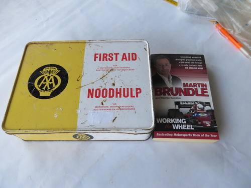 OLD AA  METAL FIRST AID BOX - 240 X 180 MM - 65 MM HIGH - AS PER SCAN