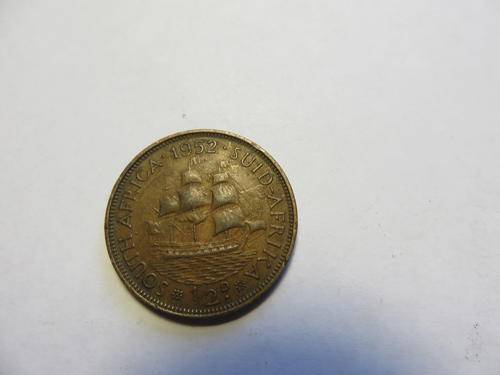 UNION  OF SOUTH AFRICA - HALF PENNY - 1952