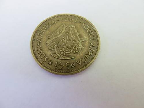REPUBLIC OF SOUTH AFRICA - 1/2 C - 1961
