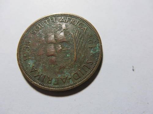 UNION OF SOUTH AFRICA - ONE PENNY - 1958