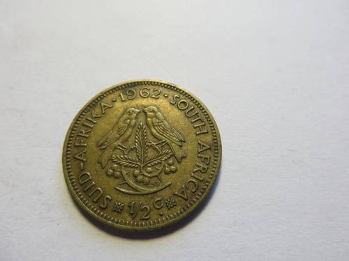 REPUBLIC OF SOUTH AFRICA - 1/2 C - 1962