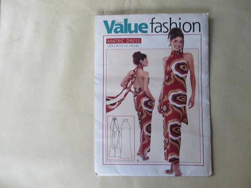 WOMAN'S VALUE FASHION - MATRIC DRESS - SIZE 8 - 10-16 - FACTORY FOLDED