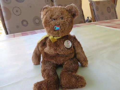 2002 FIFA SOCCER WORLD CUP BEAR - 200 MM - OAKBROOK U.S.A.