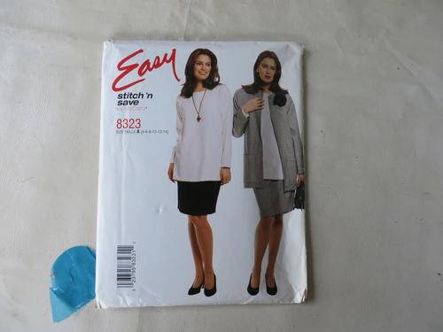 EASY STITCH'N SAVE - PATTERN NO. 8323 - SIZE A 4-14 - FACTORY FOLDED
