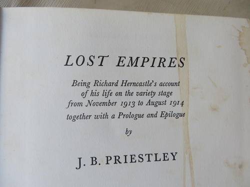 LOST EMPIRES - J.B. PRIESTLET - 1965 - FAIR CONDITION AS PER SCAN