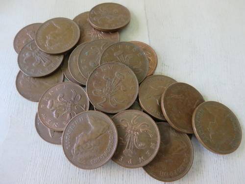 23  TWO PENCE OR NEW PENCE COINS - AS PER SCAN