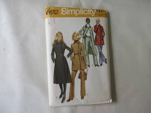 SIMPLICITY - PATTERN NO. 9612 - SIZE 14  - BUST 36 - WAIST 27 -  FACTORY FOLDED - AS PER SCAN