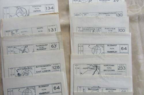 15 OLD STRIP MAPS - AS PER SCAN