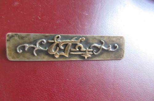 ANTIQUE SLVER BROOCHE FROM GERMANY -APPR. 70 X 15MM - 835 - HERWEG,SOLINGEN - 11.5 g -