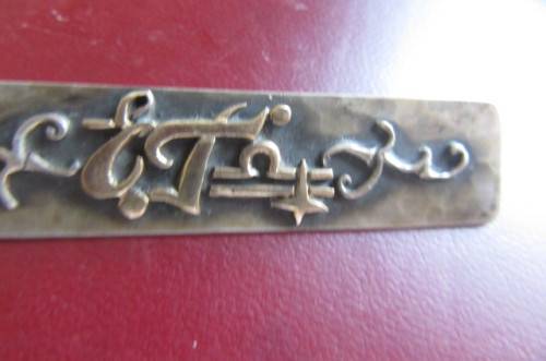 ANTIQUE SLVER BROOCHE FROM GERMANY -APPR. 70 X 15MM - 835 - HERWEG,SOLINGEN - 11.5 g -