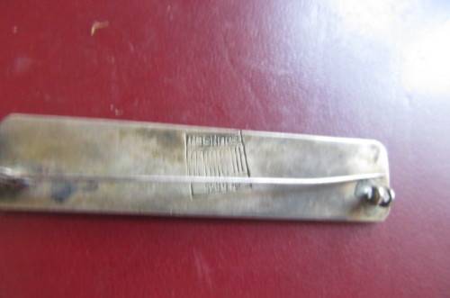 ANTIQUE SLVER BROOCHE FROM GERMANY -APPR. 70 X 15MM - 835 - HERWEG,SOLINGEN - 11.5 g -