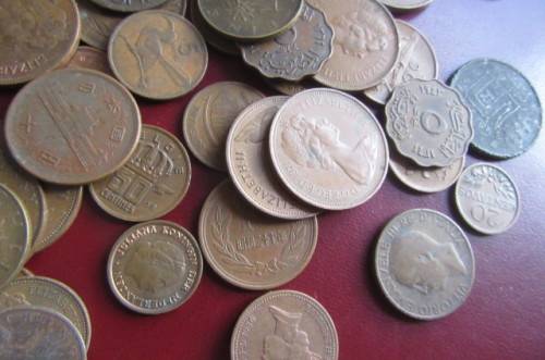 COIN CLEARANCE -R110 UNCHECKED INTERATIONAL COPPER COINS - CO3