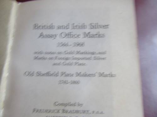 GUIDE TO MARKS OF ON BRITISH D RISH SLVER PLATE  - AS PER SCAN