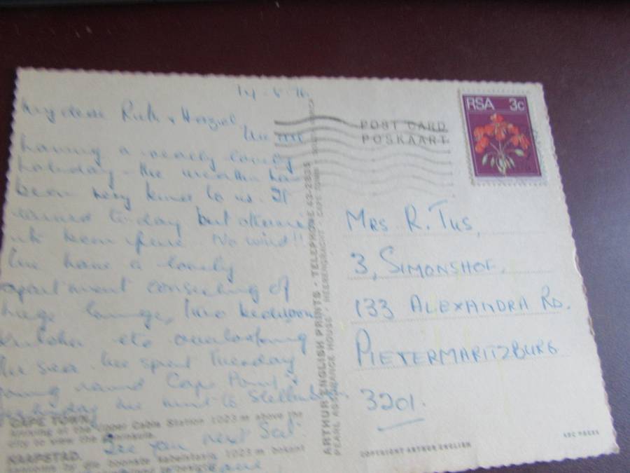 USED POST CARD RSA - LD/TL