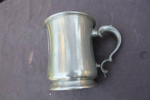 BEER MUG - ENGLISH PEWTER - SHEFFIELD 120 MM HIGH