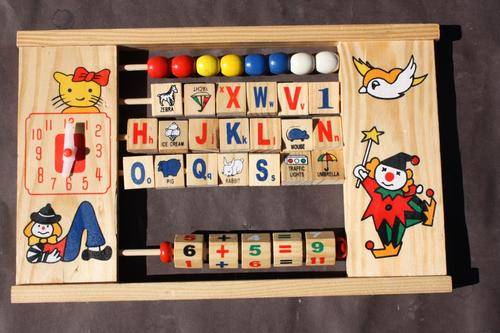 WOODEN EDUCATIONAL BOARD - 280 X 170 MM - PLEASE HAVE A LOOK