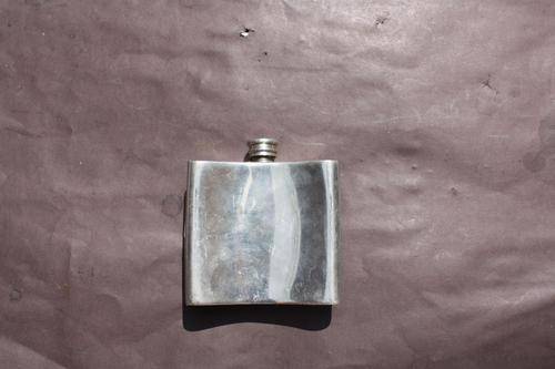 PEWTER HIP FLASK