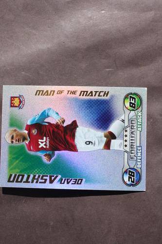 MATCH ATTAX CARD - DEAN ASHTON - MAN OF THE MATCH