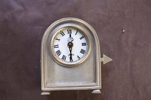 CRAZY THIRTY RAND START !!! - STAINLESS STEEL QUARTZ CLOCK - 110 X 140 MM - FOR RESTORATION