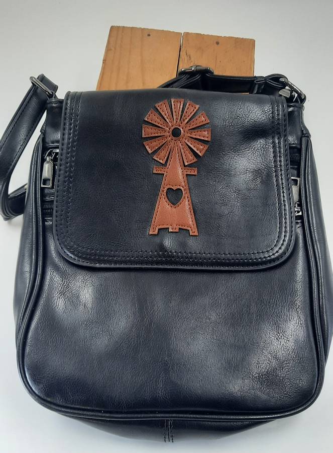STUNNING sling bag in BLACK! @@##WINDMILL DESIGN##@@