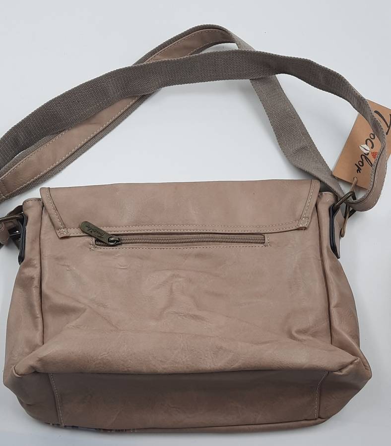 SHOULDER SLING BAG BY TROOCOLOR!(COTTON ROAD) /BEIGE