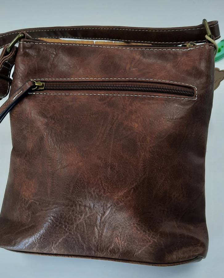 ##SUPER STYLISH## COTTON ROAD SLING/SHOULDER BAG IN BROWN! ##VERY NICE##