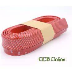 CF RED Samurai 2.5M Rubber Lip Skirt Protector Car Scratch Resistant Rubber