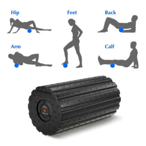 Vibrating Foam Roller, High Intensity Deep Tissue Massager