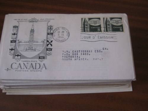 Large lot of Canada Stamps + FDC's