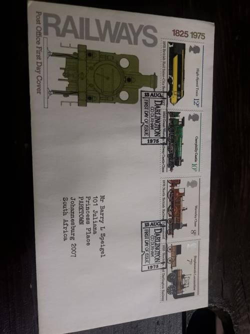 1975 GB Railways FDC