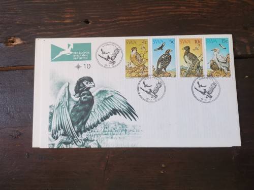 SWA 1975: OFFICIAL FDC#10 - PROTECTED BIRDS OF PREY - UNADDRESSED