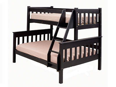 Pine tri bunk in black