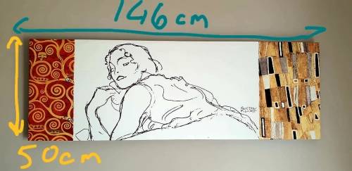 Gustav Klimt print on stretched canvas