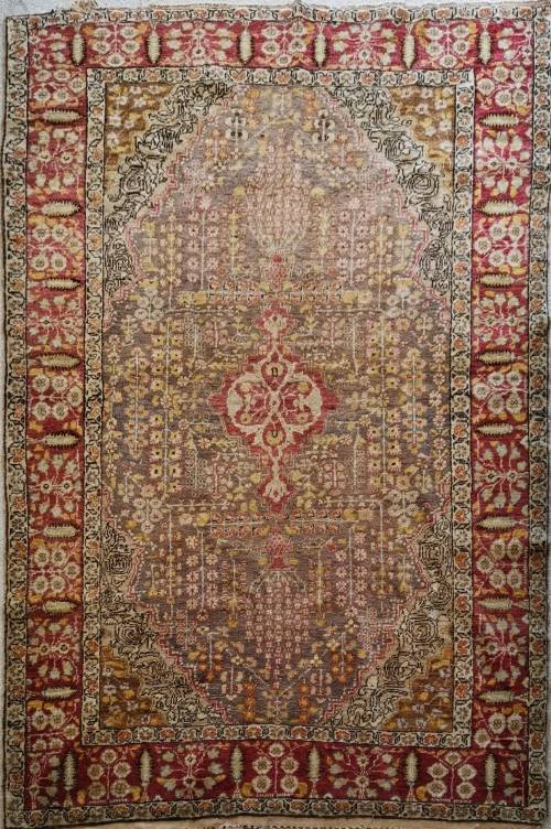 Antique Caucasian Wool Rug