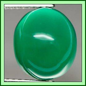 Agate Green Oval  Cabochon 4.41ct