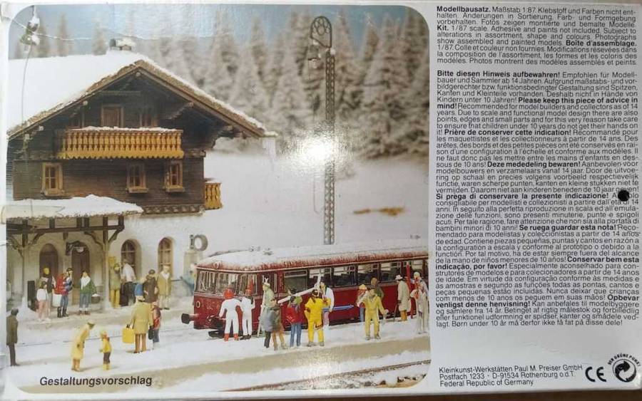 Preiser, "In The Winter" , 16347 , Plastic models, Toy Soldiers.  Military 1:87