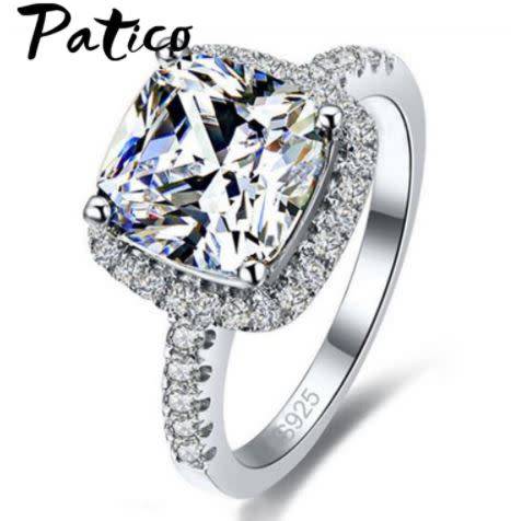 PATICO Luxury 100% 925 Sterling Silver Rings for Women (SIZE 8)