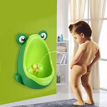 Brand New - BROWN AND BLUE Toilet Frog for Boys!!! Excellent!!!