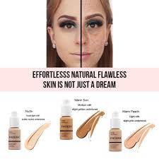 PHOERA Foundation Concealer Makeup Full Coverage TAN, NUDE, or SAND