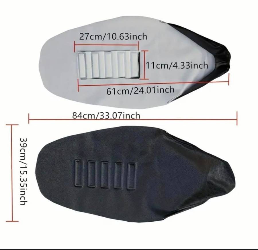 Motocross Seat Gripper Cover -  Anti-Slip and Waterproof - Universal