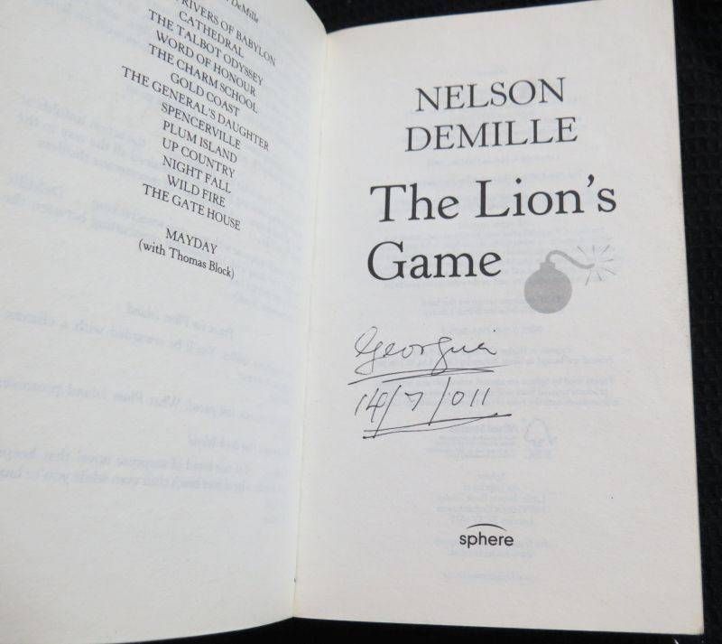 The Lion's Game by Nelson DeMille