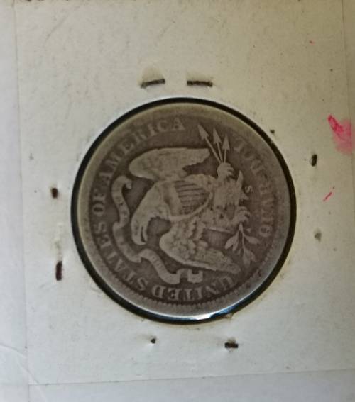 1875 S Quarter Dollar Silver seated liberty San Francisco mint