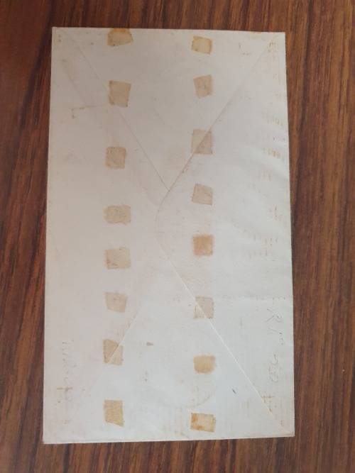 Envelope South Africa 1949 containing d denomination stamps