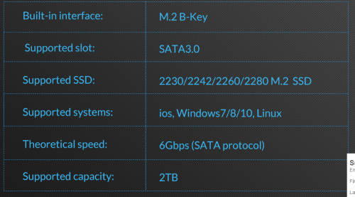 ORICO M.2 NGFF to  SATA 2.5 Convertor