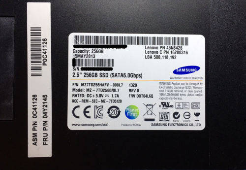 SSD 256 GB