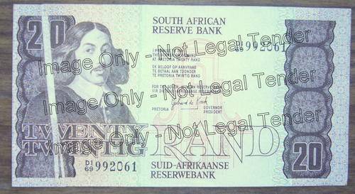 Misprint! GPC de Kock 2nd Issue R20.00 Note. Clear evidence of printing error on obverse.