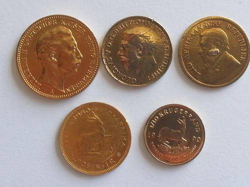 RARE GOLD COINS X 5