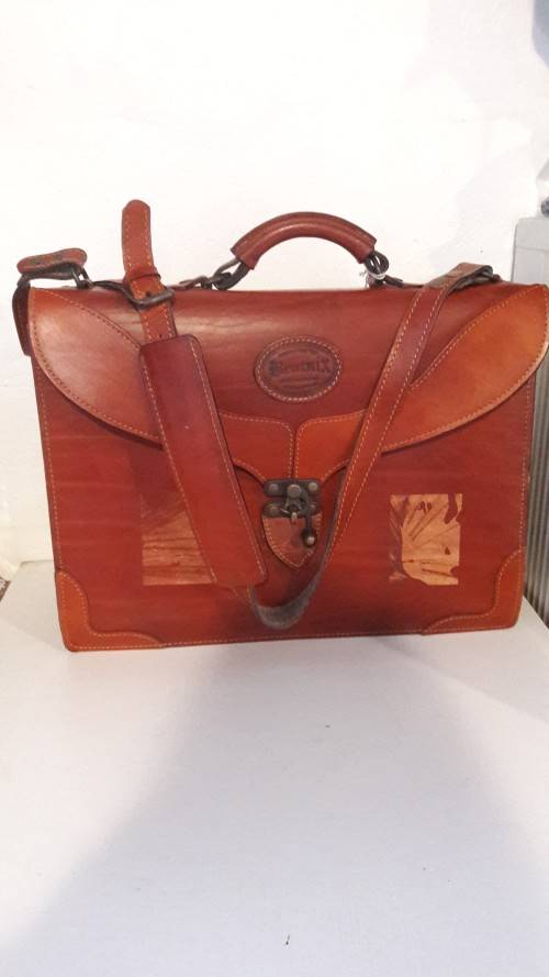 Real Leather Satchel Bag