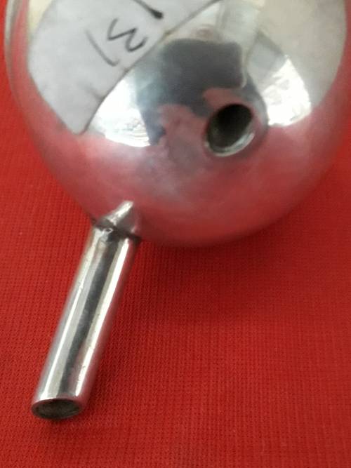 Silver Plated Ball Shape Bottle Pourer and Stopper
