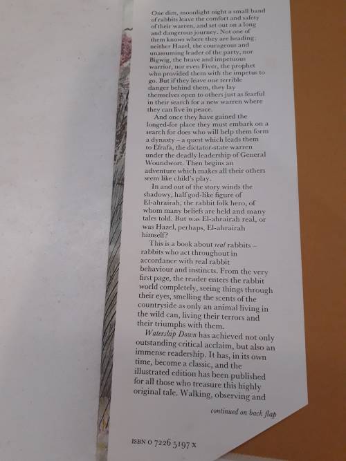 Watership Down by Richard Adams 1978